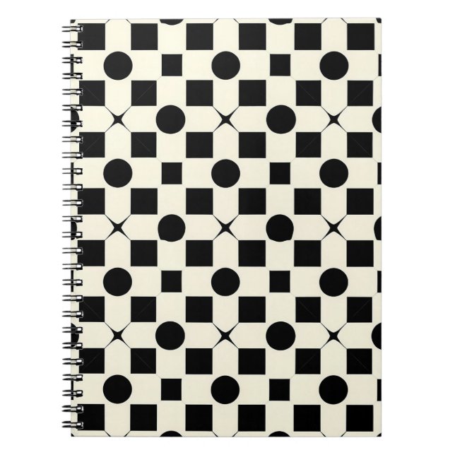 ⚫ Geometric Circles Design Study And Work  Notebook (Front)