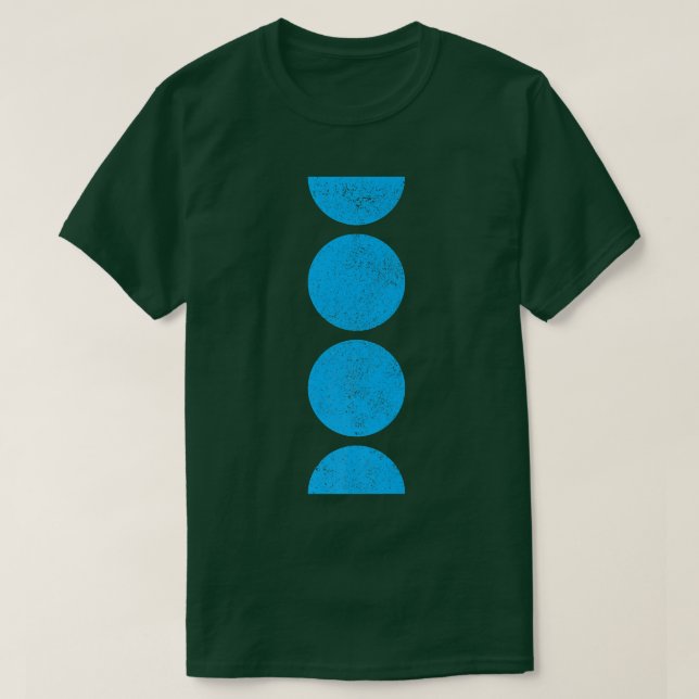 Geometric Circles Semicircles Shapes Geometry Art  T-Shirt (Design Front)