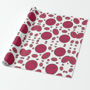 Geometric circles shape design wrapping paper