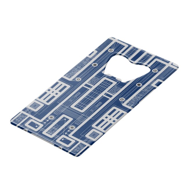 Geometric Circuit Board (Front Angled)