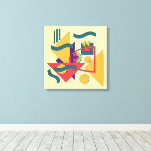 Geometric Collage Canvas Print