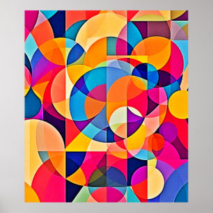 Geometric Color Emotion Poster