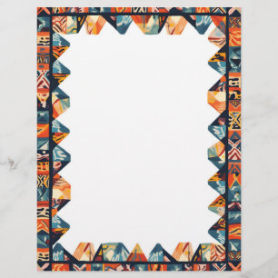 Geometric Colour Frame Custom Letterhead