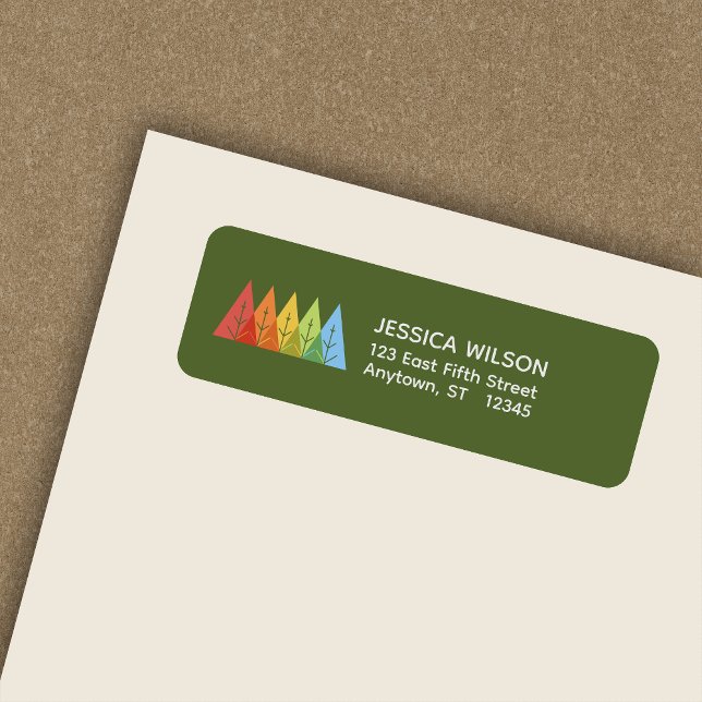 Geometric Colour Overlapping Holiday Return Addres (Creator Uploaded)
