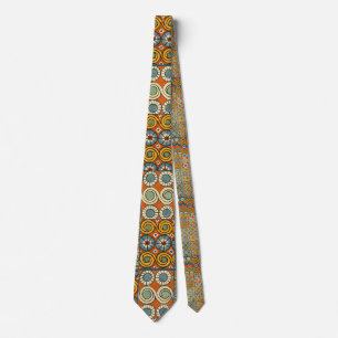Geometric Colourful Antique Egyptian Graphic Art Tie