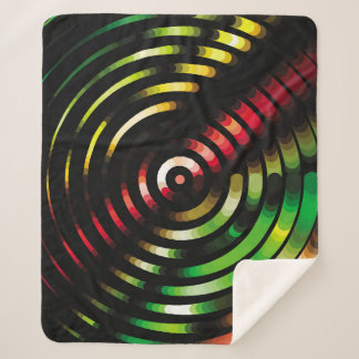 Geometric colourful background. Abstract halftone  Sherpa Blanket