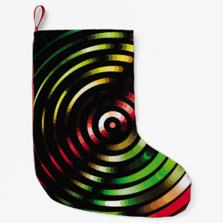Geometric colourful background. Abstract halftone  Small Christmas Stocking
