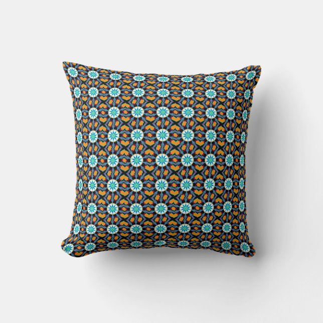 Geometric colourful design cushion (Front)