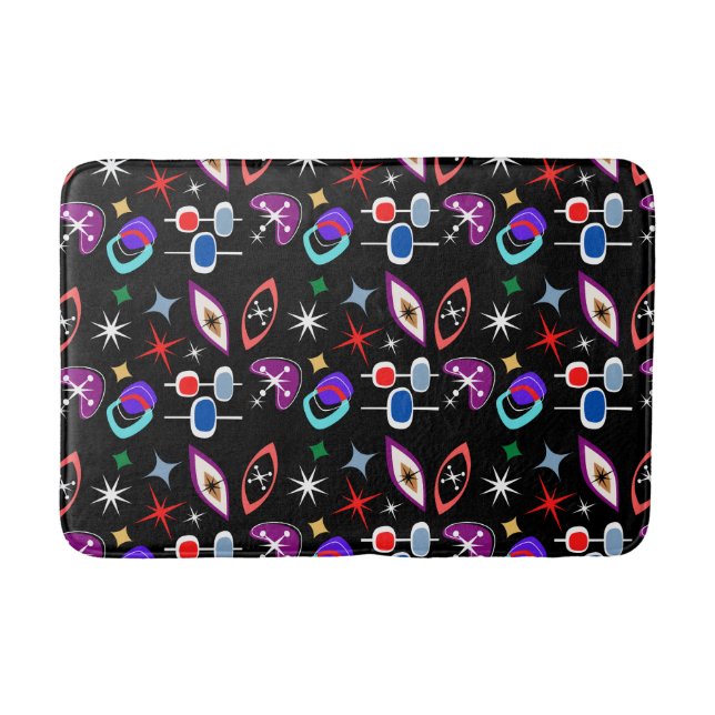 Geometric Colourful Pattern Bath Mat (Front)