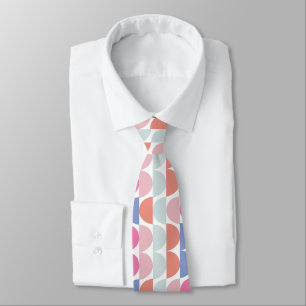 Geometric Colourful Semi Circle Geometric Tie