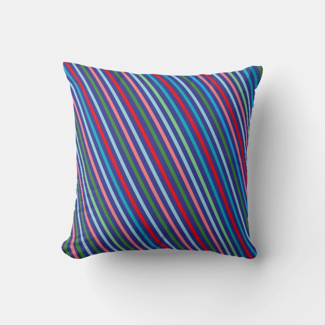 Geometric colourful simple Throw Pillow (Front)