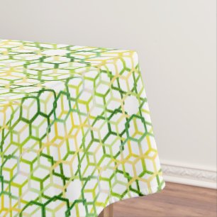 Geometric Colours Large Tablecloth
