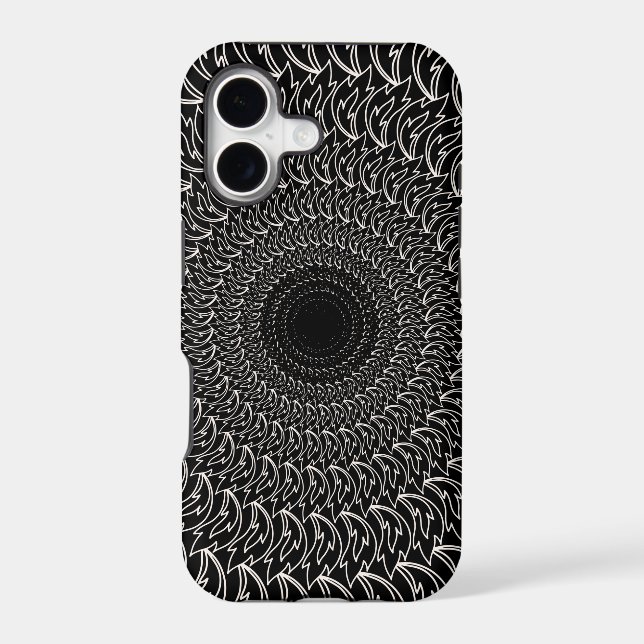 Geometric concentric repeating pattern waves petal (Back)