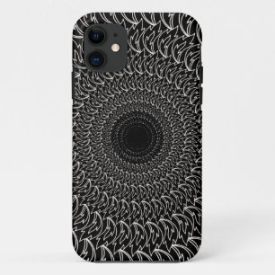 Geometric concentric repeating pattern waves petal Case-Mate iPhone case