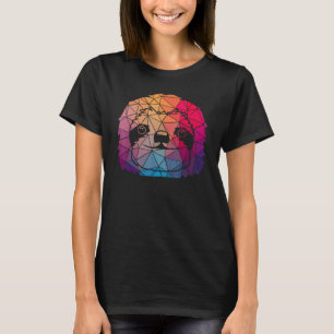 Geometric Cool Sloth Shape Gift 1 T-Shirt