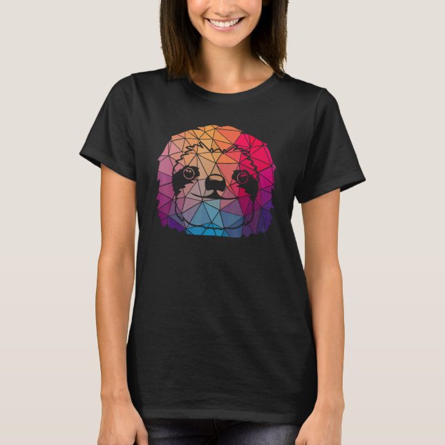 Geometric Cool Sloth Shape Gift 1 T-Shirt (Front)