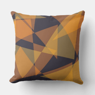 Geometric, cool, trendy, modern, simple triangles cushion