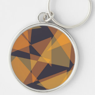 Geometric, cool, trendy, modern, simple triangles key ring