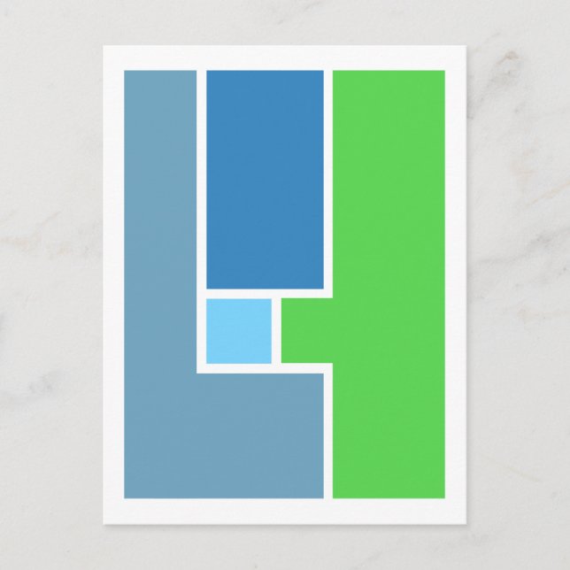 Geometric Coordination 4 Postcard (Front)