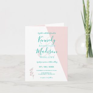 Geometric Coral Remarkable Budget Invitation