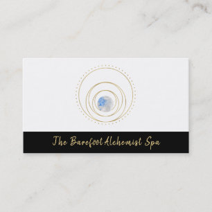 *~* Geometric Cosmic Gold Sacred Geometry Boho Business Card