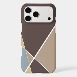 Geometric Criss Cross Lines Mocha Mod Colour Block