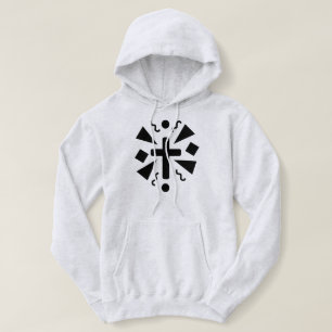 Geometric Cross Confetti Faith Hoodie