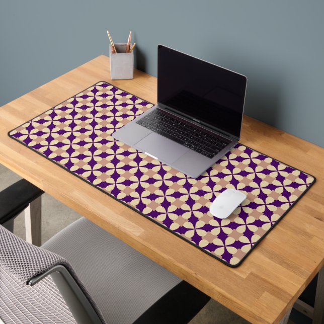Geometric Cross Pattern  Desk Mat (Office 2)