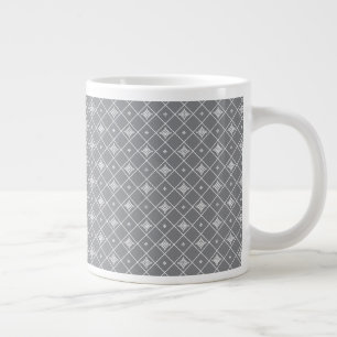 Geometric cross pendant large coffee mug