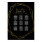 geometric crystal black Table plan party/wedding
