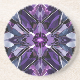 Geometric crystal formation coaster