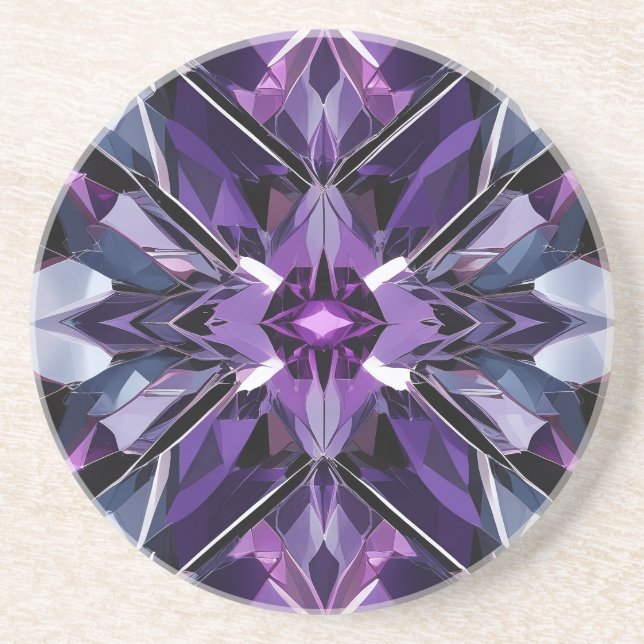 Geometric crystal formation coaster (Front)