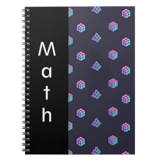 Geometric Cube Illusion Editable - Text Notebook
