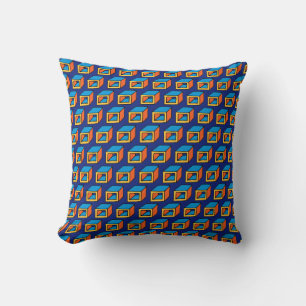 Geometric Cubes Cushion
