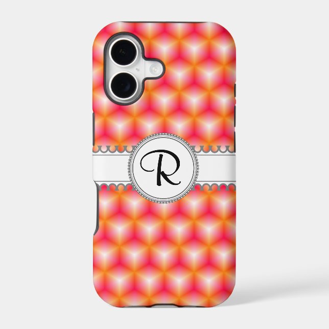 Geometric Cubes With Monogram (Back)