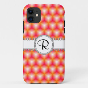 Geometric Cubes With Monogram Case-Mate iPhone Case