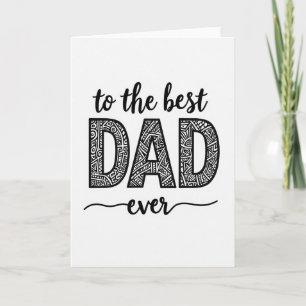 Geometric Dad Best Ever Card