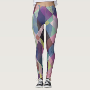 geometric dark shades pattern leggings