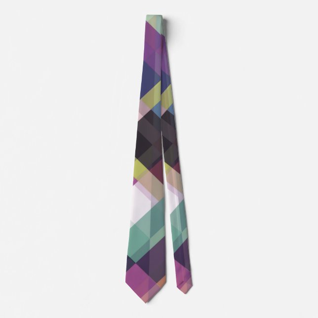 geometric dark shades pattern tie (Front)