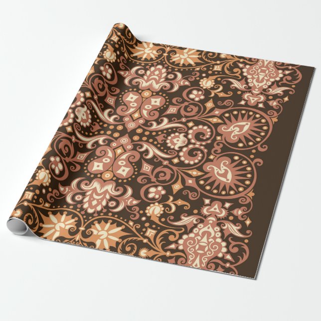 Geometric decorative ornamental pattern. Abstract  Wrapping Paper (Unrolled)