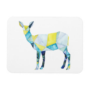Geometric Deer Animal Magnet