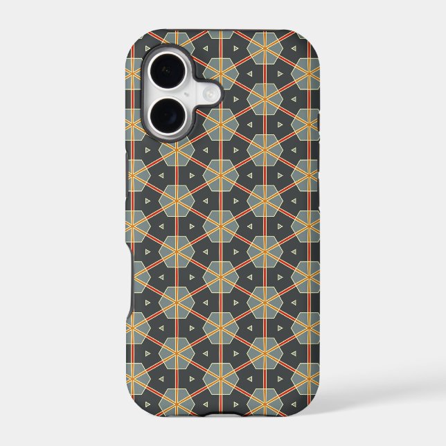 Geometric Design 014 iPhone Case (Back)