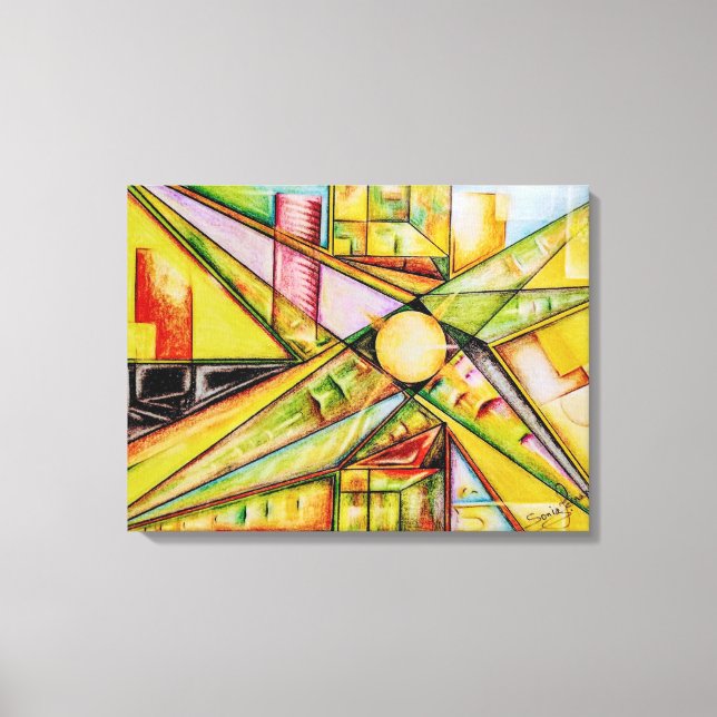 Geometric Design 01 Canvas Print (Front)