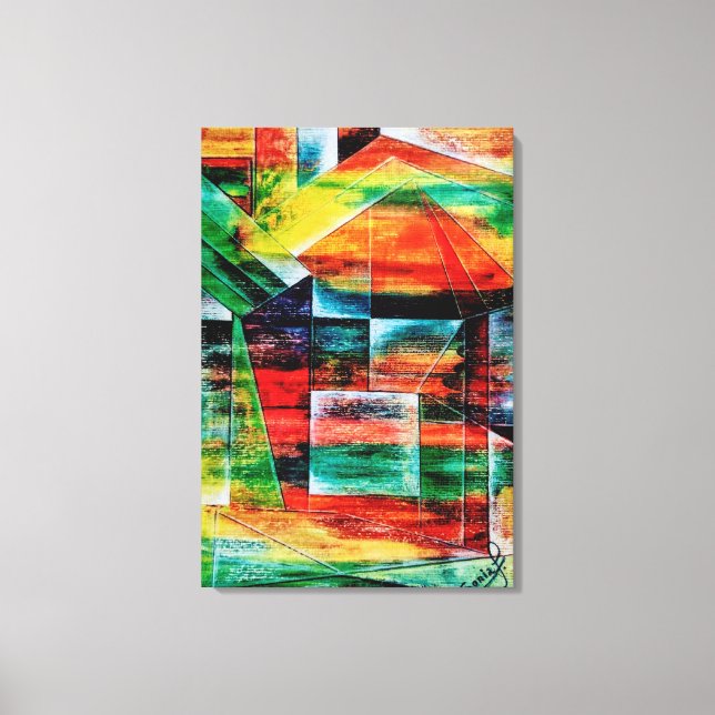 Geometric Design 16 Canvas Print (Front)