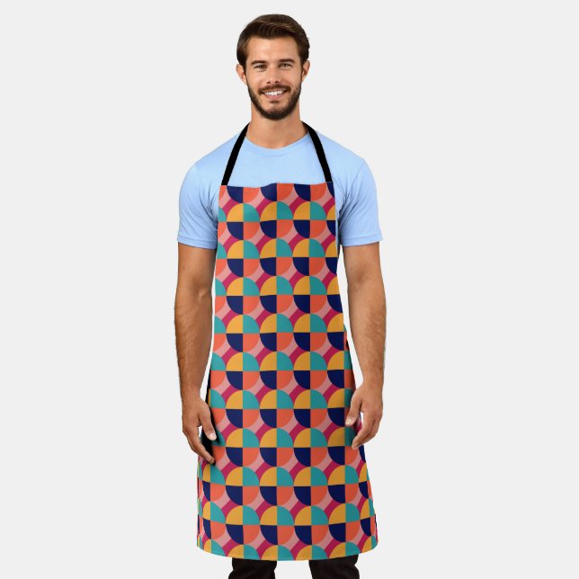 GEOMETRIC DESIGN. APRON (Worn)