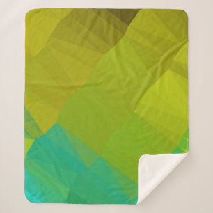 Geometric design. Colorful gradient background. Ge Sherpa Blanket