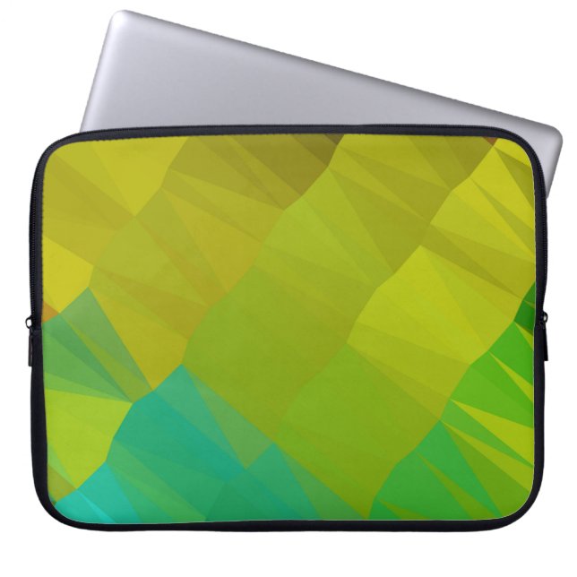 Geometric design. Colourful gradient background. G Laptop Sleeve (Front)