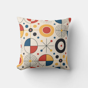 Geometric design eyelet cushion