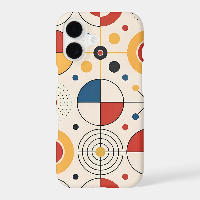 Geometric design fountain iPhone case (Back)