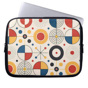 Geometric design fountain laptop sleeve